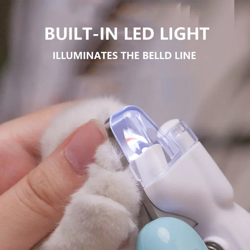 Haustier Nagelknipser mit LED Licht – Sicher & Einfach für Hunde & Katzen